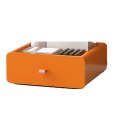 JH Company簡約層疊多功能收納箱, 橘子, 1個