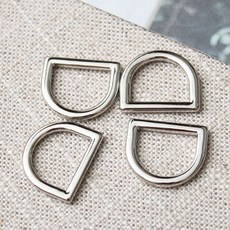 Enjoy Home 高級扁平D環 15mm, 銀色, 100個