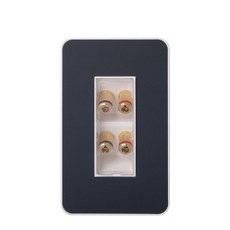 CHEIL ELECTRIC Banana Jack 2孔電燈開關面板 深海軍藍, 1個