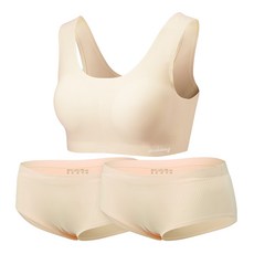 pudding underwear 少女內衣+內褲2入組