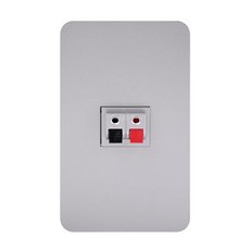 CHEIL ELECTRIC 電燈開關蓋 音響插孔 1孔 銀色, 1個