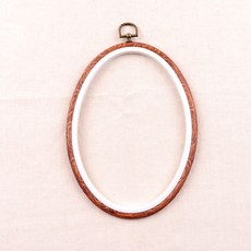 橢圓形刺繡框架 A/18/1 160*230mm, 單色, 1個