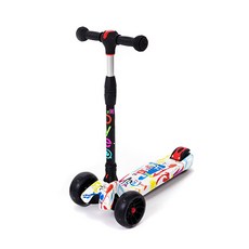 뉴엔 바이큐 무늬형 LED 접이식 어린이 킥보드, K02, 무늬B, 1개