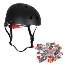 M motors 自行車安全帽+貼紙 隨機發貨 10入, 啞黑（頭盔），隨機發貨（貼）