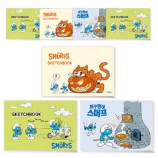 Dada調皮的藍色小精靈撕頁素描本 7入, 345 x 247 毫米, 26張