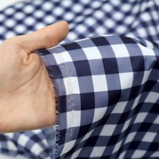 雙面防水花紋布料, 格子海軍藍, 1入