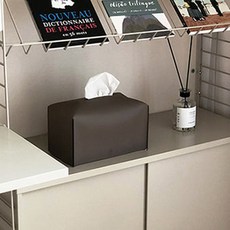 인바이트엘 엣지 레더 플레인 티슈커버, TAUPE