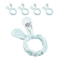 Ahope 兔子造型束髮帶, 藍色, 5個