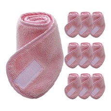 Aihop粉彩色調魔鬼氈髮帶, 淺粉色, 10個