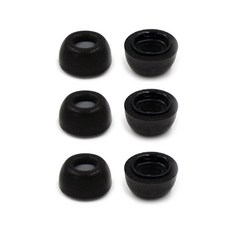 Audio Espresso AirPods Pro 耳機記憶海綿耳塞 L 3入組, 單一商品, 黑色 L, 6個