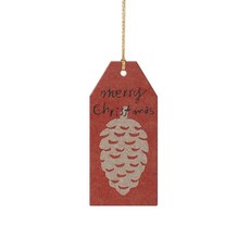 聖誕松果吊牌, 100個, 混合顏色