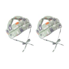 嬰兒安全防撞帽, 貓頭鷹款 綠色, 2入