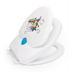 Leto 2合1卡通印花靜音子母馬桶蓋 CSB-C01, 混色, 1個