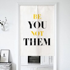 Kong K-Living Home 可愛黃色插畫一體式隔間簾, B