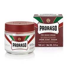 PRORASO 鬍前軟化膏 滋潤款 檀木香, 100ml, 1罐