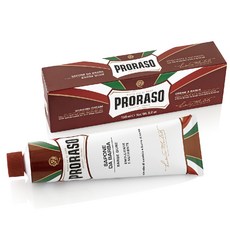 PRORASO 粗硬鬍鬚刮鬍皂 紅色, 150ml, 1入