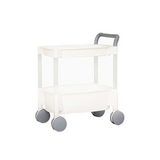 BONOHOUSE 2層置物收納推車, 灰色, 1個