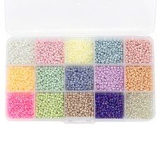 ARTNISM 戒指手鍊製作串珠組 3mm 15色組, A型粉彩, 1組