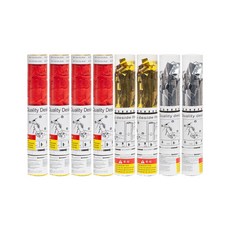 조이파티 웨딩폭죽 뉴플라워샤워폭죽 4p + 은박꽃가루폭죽 2종 x 2p 세트, 레드(뉴플라워샤워), 골드, 실버(은박꽃가루폭죽), 1세트