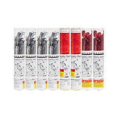 조이파티 웨딩폭죽 은박꽃가루폭죽 실버 4p + 뉴플라워샤워폭죽 레드 2p + 러브하트 2p, 혼합색상, 1세트