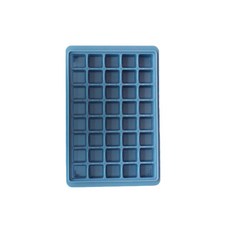 40格矽膠製冰盒, 藍色