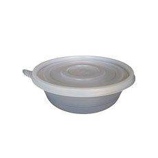 탕용기 반투명 + 뚜껑 세트 M-200A, 300세트, 1개입