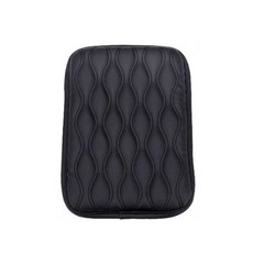 中控台皮革扶手墊, 黑色, 1個