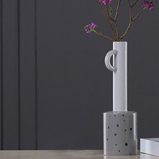 PAGE127 卡西米爾陶瓷花瓶, 灰色的