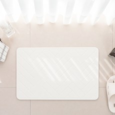 Modern Holic 矽藻土浴室地墊, 人字形象牙3D模型