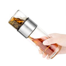 sama DOYO 尚明 雙層泡茶杯 上層 170ml+下層 238ml, 混色