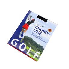 CHORUS LINE 防紫外線高爾夫球襪, 黑色的