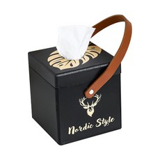 JHCompany手提Plus摩登衛生紙盒 S, 黑色的, 1個