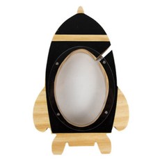 JHCompany 圓滾滾火箭存錢筒, 黑色, 1個