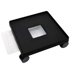 移動式方形花盆底座, 黑色