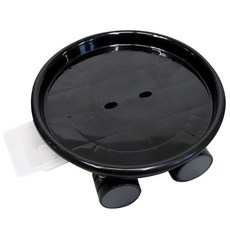 移動式圓形花盆底座, 黑色