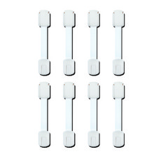 櫃門安全鎖 8入+3M貼紙 4入, 1組, 混色