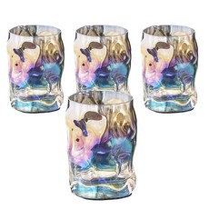 Bormioli Rocco Table Art Zen 極光玻璃威士忌杯, 4個