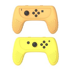 IINE Chomi & 7 任天堂 Switch Joy-Con 矽膠手柄 2 件套黃色, 單品, 1套
