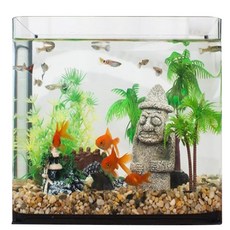 엠디클러스터 돌하르방 미니 어항 세트 중, 혼합색상, 1개