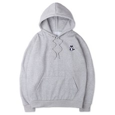 VENHIT 哈士奇刺繡寬鬆刷絨連帽T恤