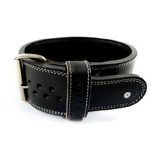 Minsung Power Lifting健身腰帶單扣細款10mm S, 單色