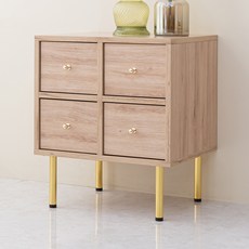 인디우드 로제 골드 미니 서랍 협탁, 인디오크