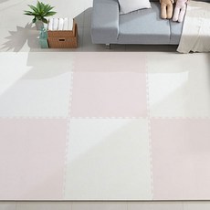 따사룸 더이쁨 EVA 퍼즐 매트 A타입 100cm x 100cm x 25mm, 벚꽃 핑크, 4p
