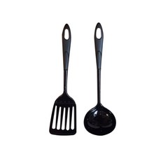 미니 뒤집개1p+국자1p 세트, 블랙
