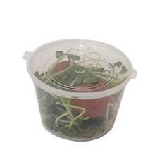 Tina野餐圓形微波爐一觸式耐熱容器 70*45mm 100ml, 1入, 500入