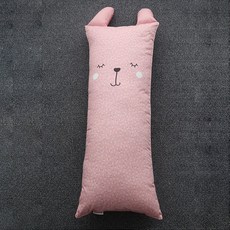 amante 躲貓貓兔純棉抱枕套, 粉色