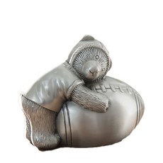 JHCompany 喜歡球的小熊存錢筒, 橄欖球熊, 1個