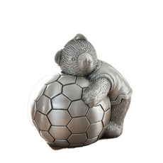 JHCompany 喜歡球的小熊存錢筒, 足球熊, 1個