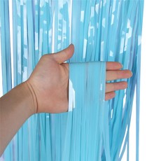 Cotton Blue派對簾, 單色, 2個