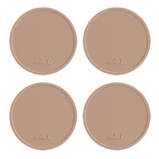 에이드엘 써클 실리콘 컵받침, 브릭레드, 4개